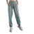 High Waist Drawstring Fitness Pants Black Size L - Smoke Purple M