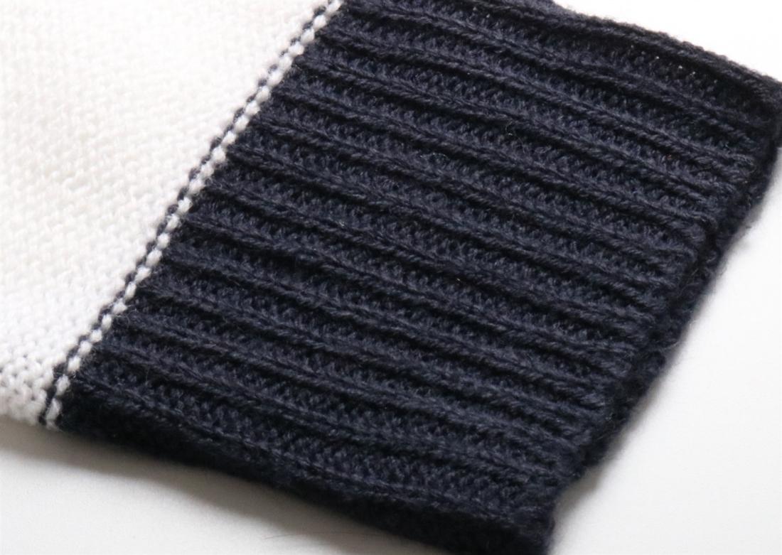 Striped Fashion Casual Pullover - Dark Blue Xl