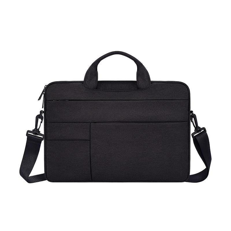 13.3 Inch Portable Laptop Shoulder Bag - Oxford Cloth &amp; Nylon - Black