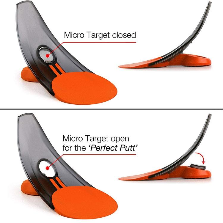 2-pack Indoor / Outdoor Golf Putting Trainer - Orange