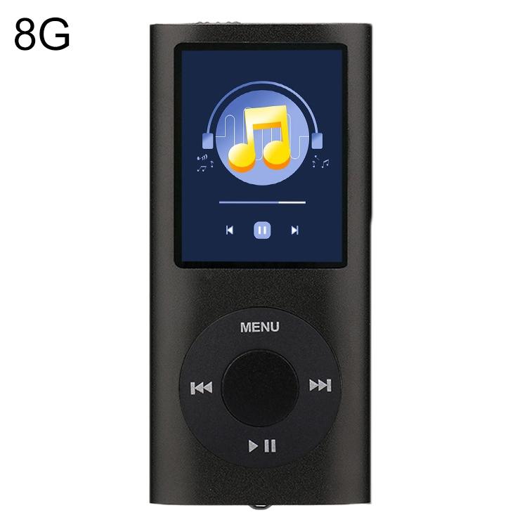 1.8 Inch Metal Mp4 Player + 16G Tf Card + Earphone + Cable - Silver - With 8G Tf Card+Earphone+Cable