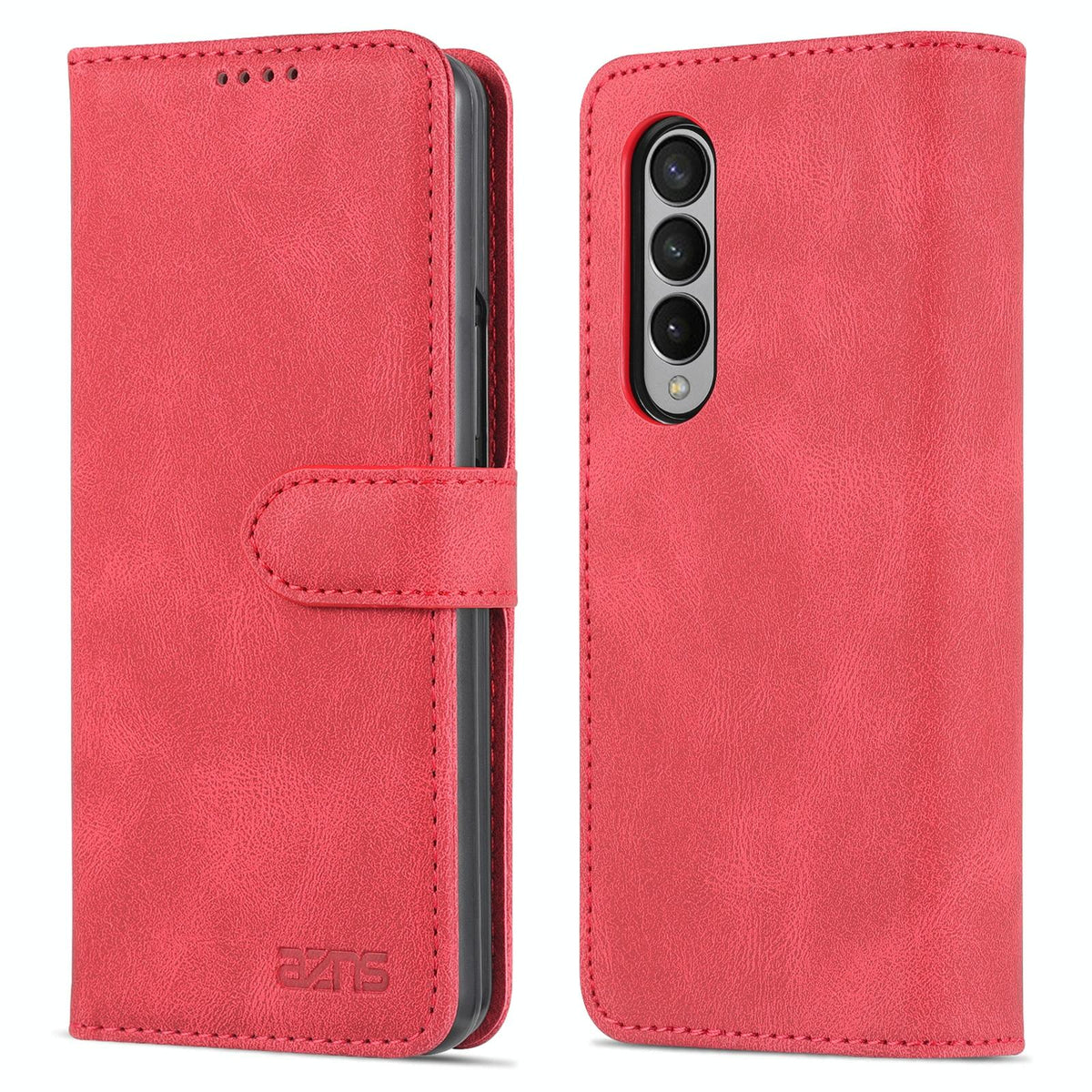 For Samsung Galaxy Z Fold4 5G Horizontal Flip Tpu Phone Case - Coffee