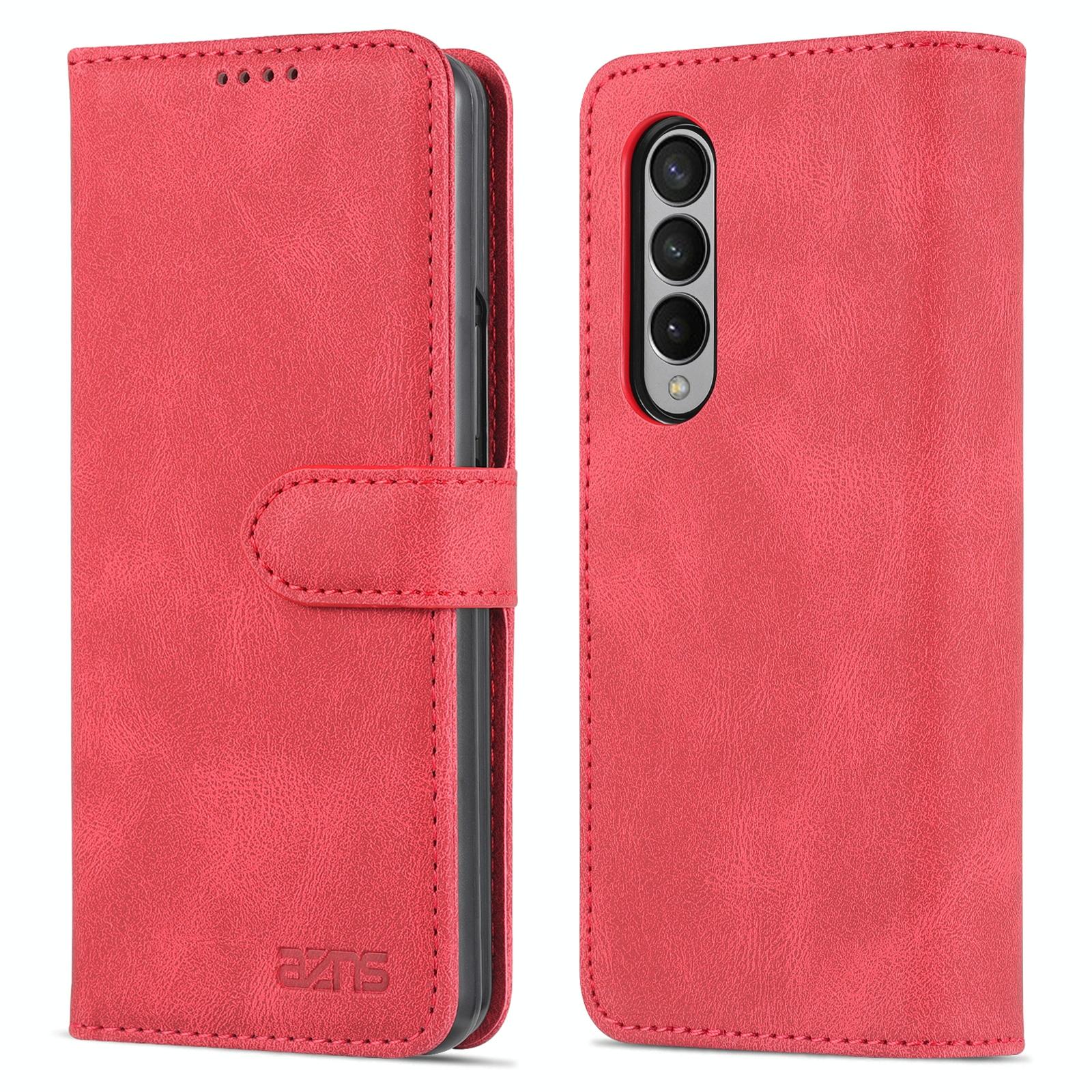 For Samsung Galaxy Z Fold4 5G Horizontal Flip Tpu Phone Case - Coffee