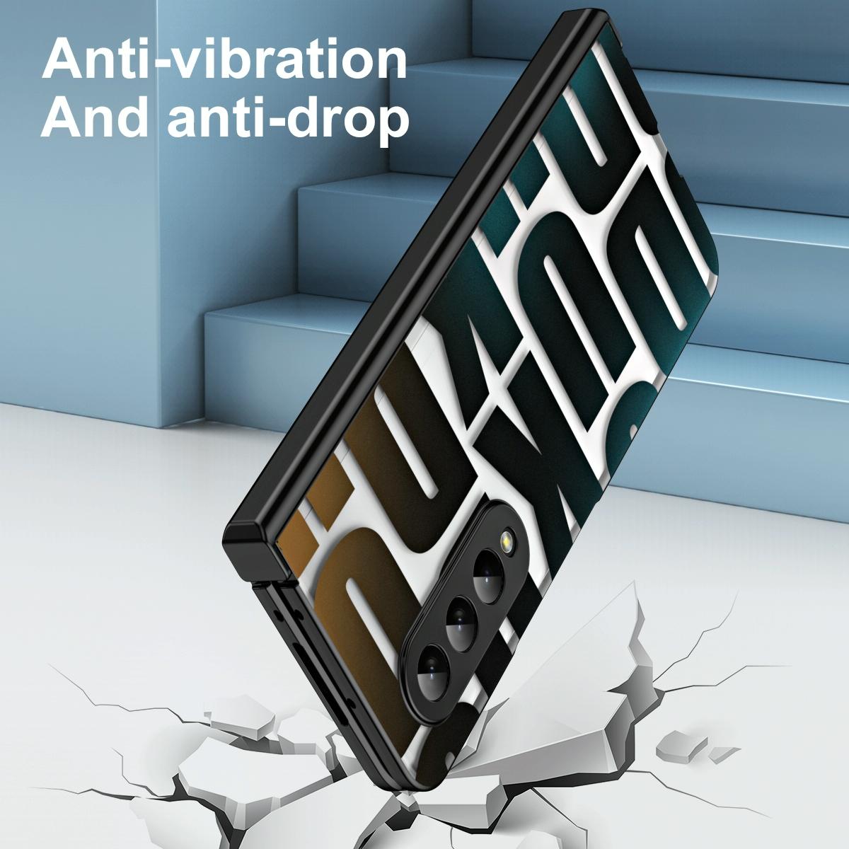 Foldable Electroplated Phone Case For Samsung Galaxy Z Fold 4 5G With Hinge