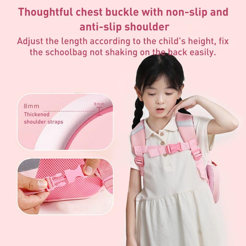 Kids' Cartoon Anti-lost Backpack - Colourful Design - Pig Pig Duck