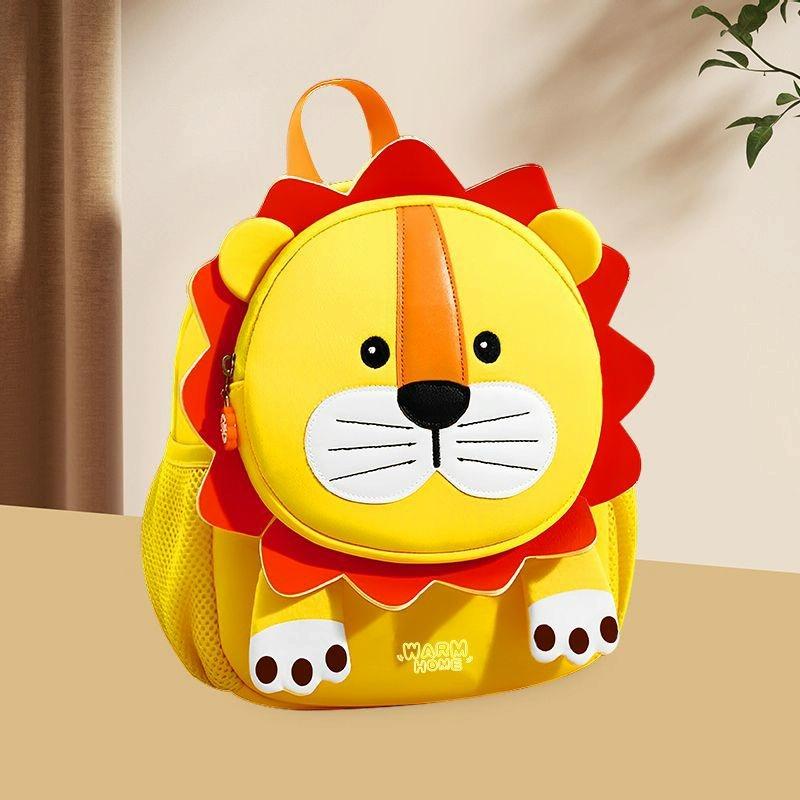 Kids' Cartoon Anti-lost Backpack - Colourful Design - Pig Pig Duck