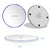 15W Round Wireless Charger Fast Charge - Mirror Black