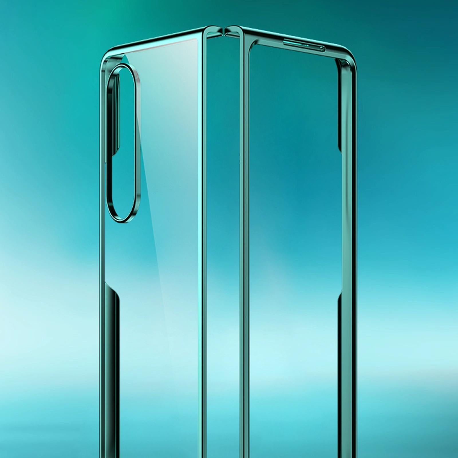 For Samsung Galaxy Z Fold4 5G Shockproof Electroplated Case Samsung Fold 4 - Green