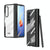For Samsung Galaxy Z Fold4 5G Case With Pen Slot - Electroplated Full Body - Blue