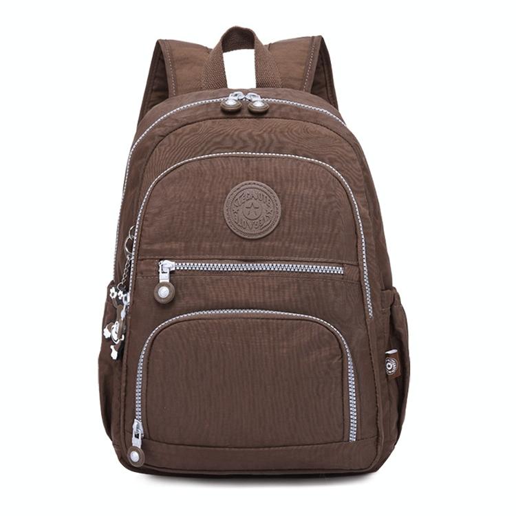 Versatile Teen Backpack for School &amp; Travel - 27x13x37cm - Coffee