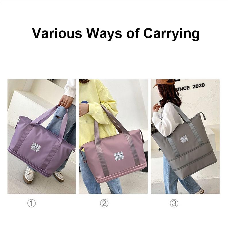 Waterproof Fitness Bag - Large Size - Purple Red