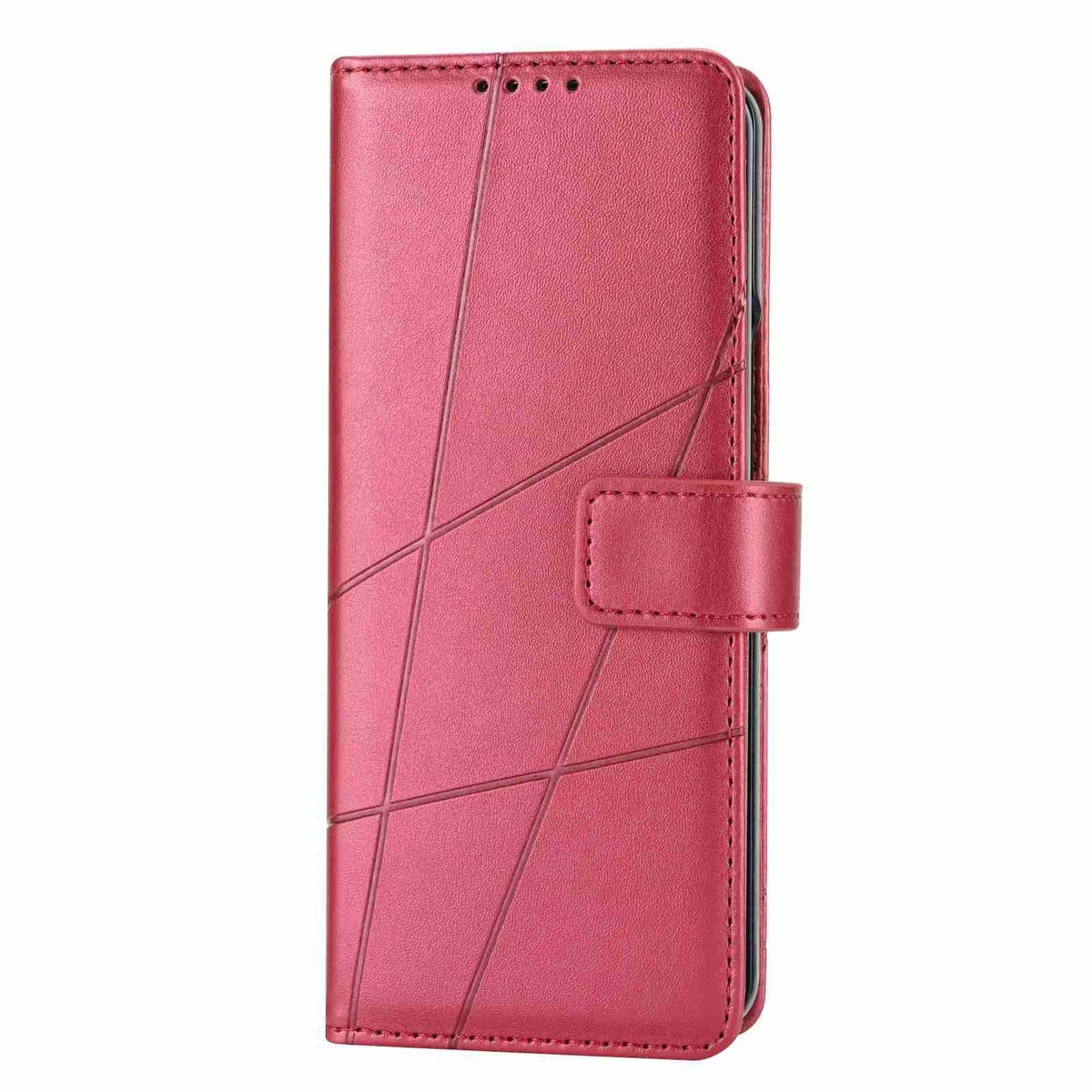 For Samsung Galaxy Z Fold4 5G Embossed Pu Leather Phone Case - Green