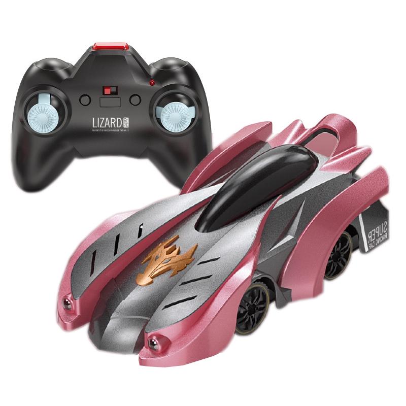 Electric Remote Control Wall Climbing Car for Kids - Mini Toy - Red Charge Watch Rc Edition