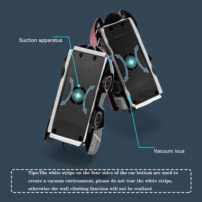 Electric Remote Control Wall Climbing Car for Kids - Mini Toy - Red Charge Watch Rc Edition