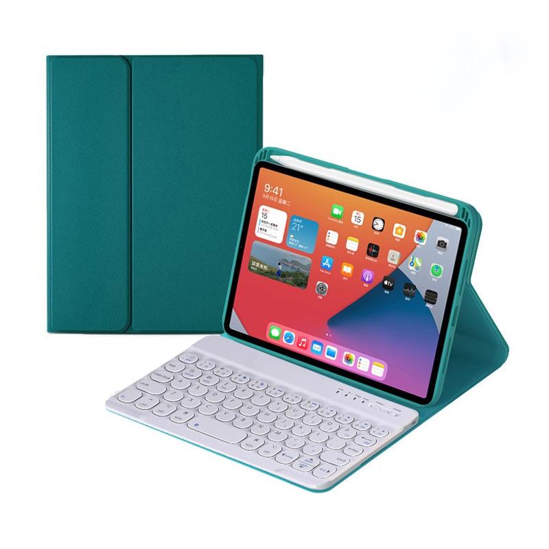 Detachable Bluetooth Keyboard Leather Case For Ipad Mini 6 With Holder - Mint Green
