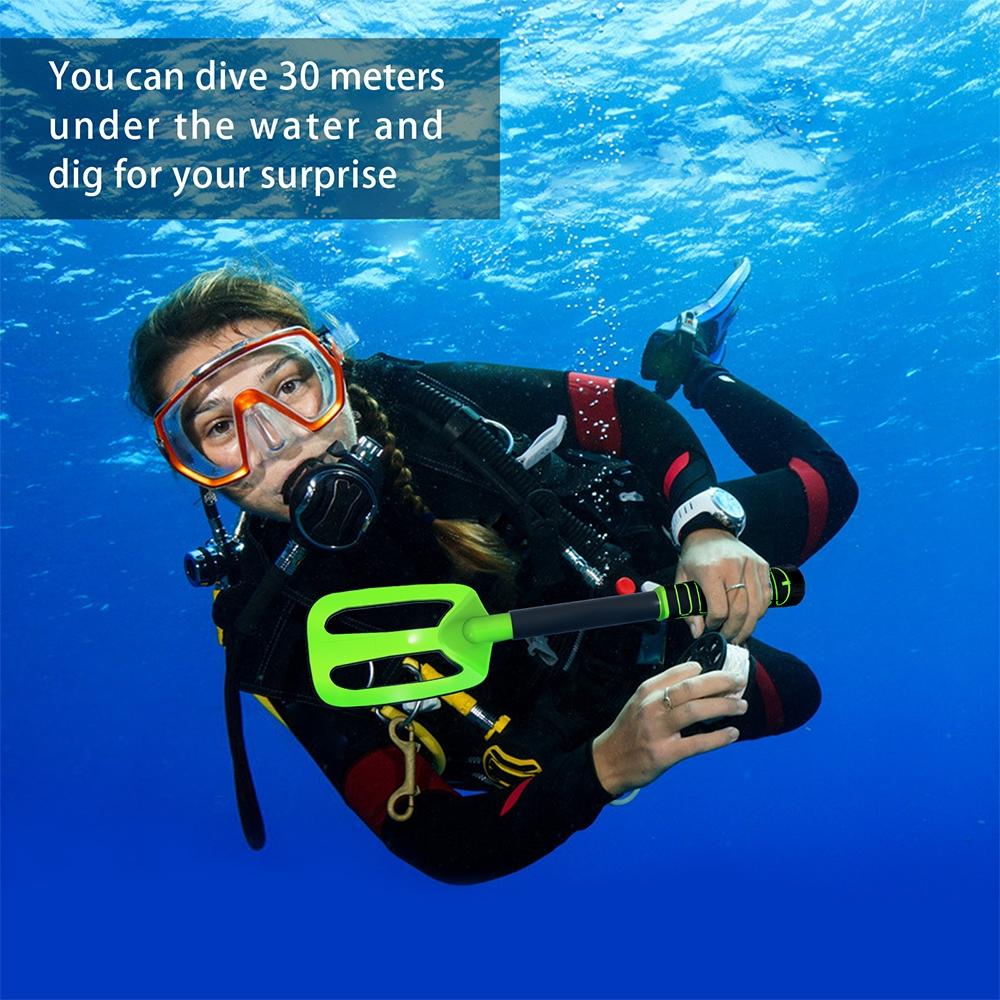 Waterproof Handheld Metal Detector for Underwater Treasure Hunting - Ip750 Orange