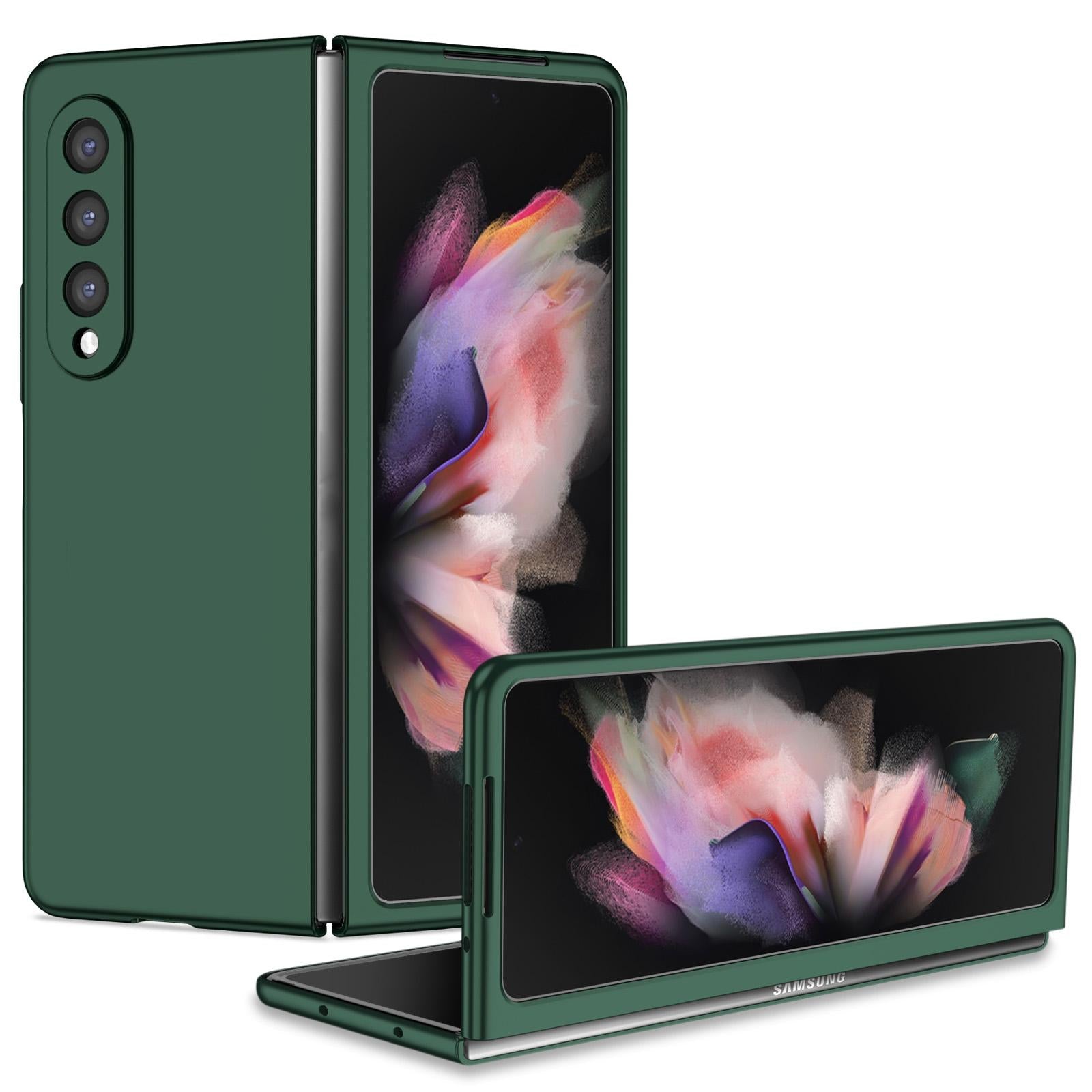 For Samsung Galaxy z Fold4 5G Foldable Armor Phone Case - Compact and Durable - Dark Green