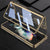 For Samsung Galaxy Z Fold4 5G Full Coverage Electroplated Glass Case - Black