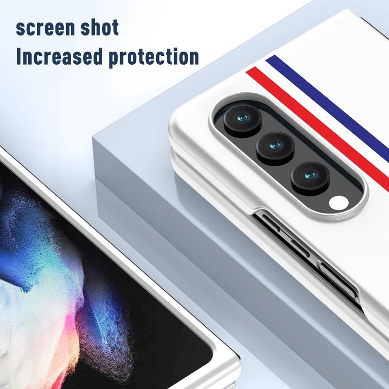 For Samsung Galaxy Z Fold4 5G Frosted Skin Case - Slim & Stylish - Checkered Black