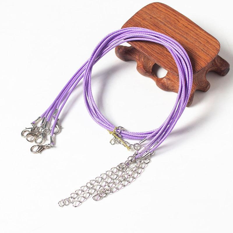 100 Crystal Pendant Necklaces On Rope Elegant Jewelry Lanyards - Black