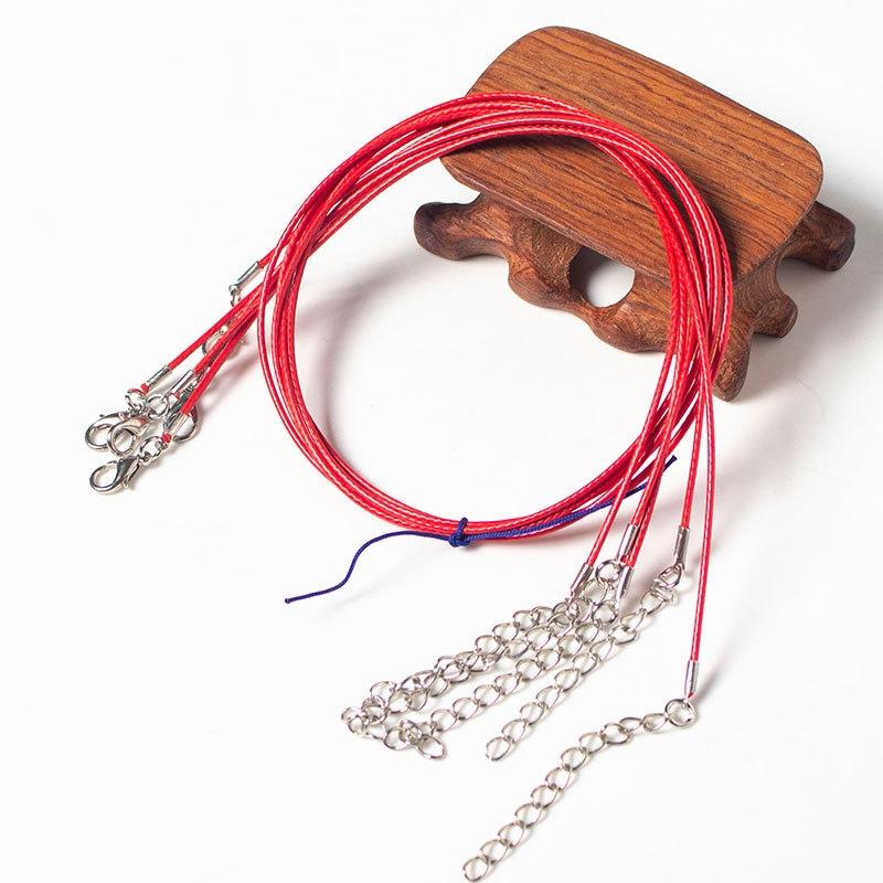 100 Crystal Pendant Necklaces On Rope Elegant Jewelry Lanyards - Black