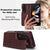 For Samsung Galaxy Z Fold4 5G Full Coverage Double Buckle Phone Case - Purple