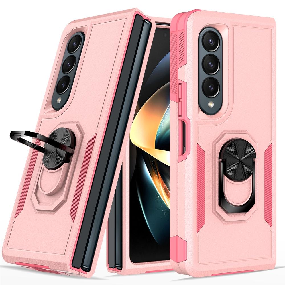 Galaxy Z Fold 4 Tpu Shockproof Case With Ring - 2 In 1 Design