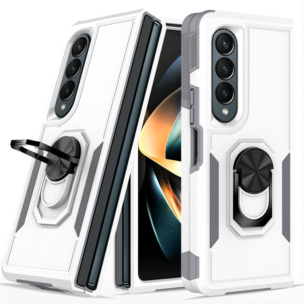 Galaxy Z Fold 4 Tpu Shockproof Case With Ring - 2 In 1 Design