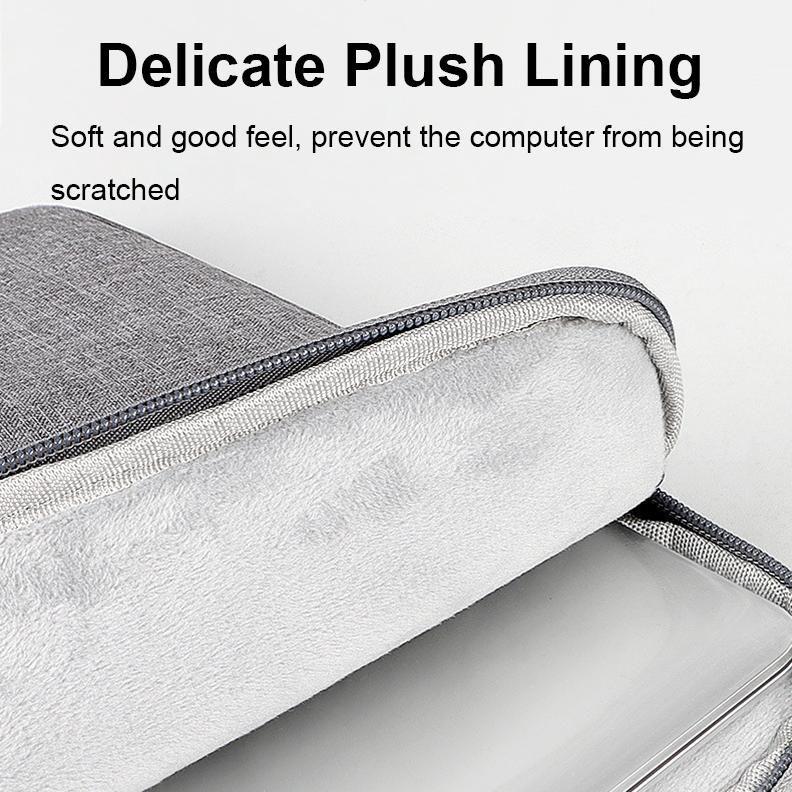 13.3 Inch Waterproof Laptop Handbag With Shock-Absorbing Capacity - Deep Sky Gray