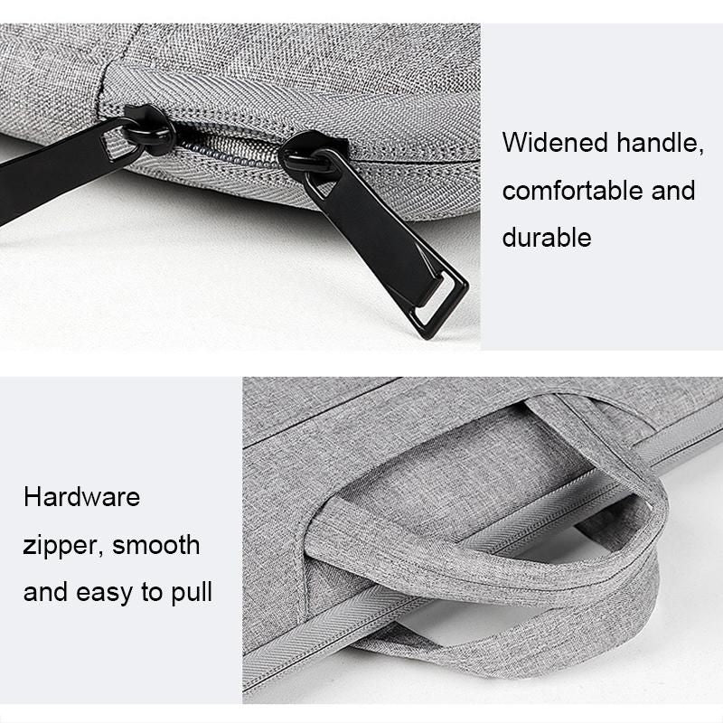 13.3 Inch Waterproof Laptop Handbag With Shock-Absorbing Capacity - Deep Sky Gray