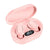 Waterproof Tws Bluetooth 5.0 In-ear Headphones for Sports - Pink