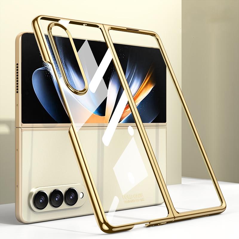 For Samsung Galaxy Z Fold4 5G Electroplated Full Coverage Case - Gold