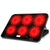 Silent Six-fan Cooling Holder for Notebook Computers - Charm Powder