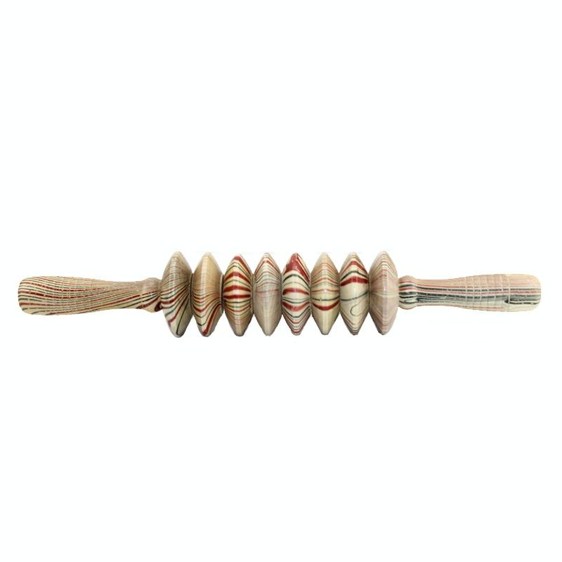 Wooden Abdominal &amp; Leg Roller Massager - 388 Massage Wheel