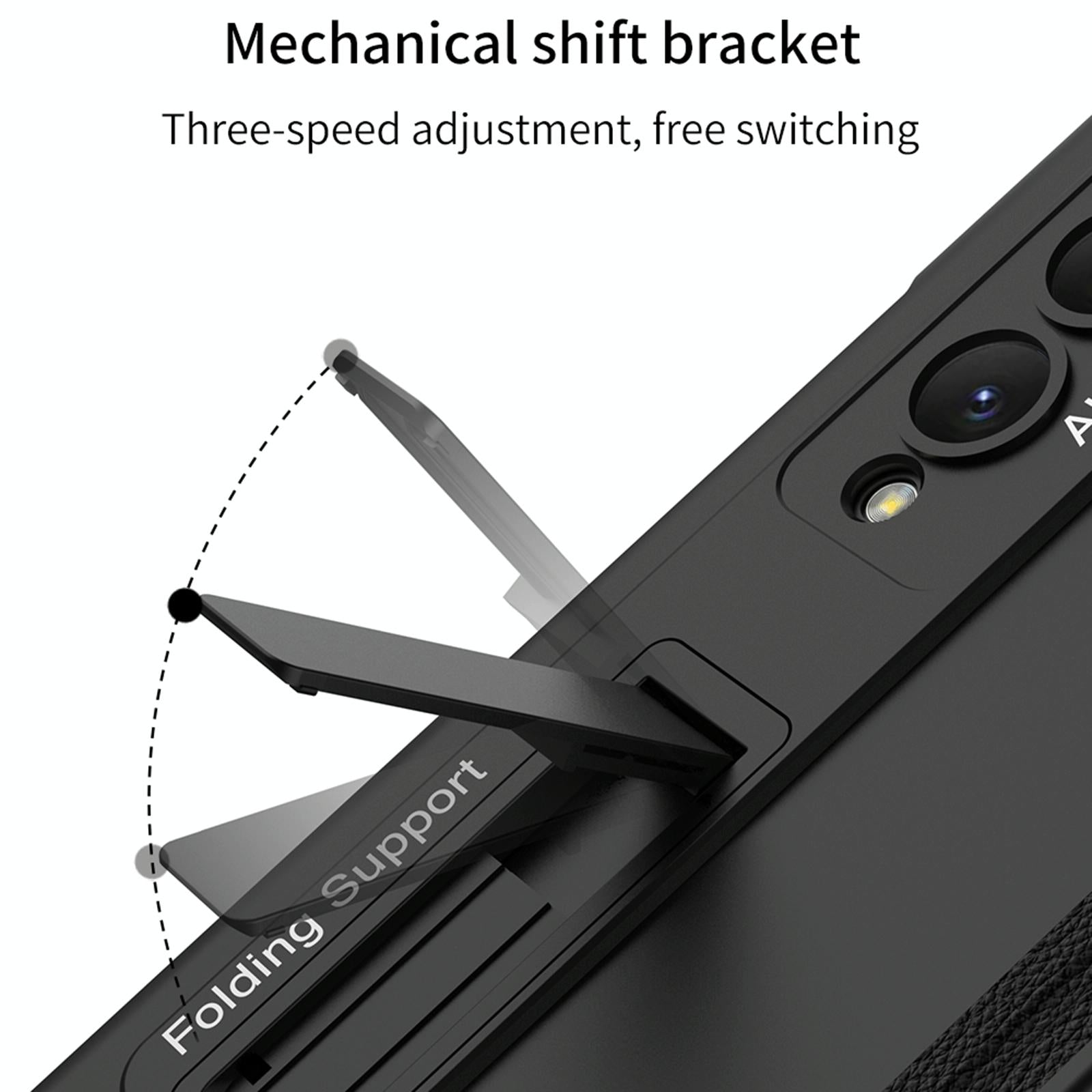 For Samsung Galaxy Z Fold4 5G Magnetic Fold Case - Full Coverage - Black