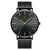 Men Waterproof Steel Mesh Quartz Watch - Ultra-thin - Ultra-Thin Rose Gold Shell White Dial Coffee Band