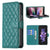 For Samsung Galaxy Z Fold4 5G Samsung Fold 4 Diamond Lattice Wallet Case - Sleek And Stylish - White