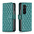 For Samsung Galaxy Z Fold4 5G Samsung Fold 4 Diamond Lattice Wallet Case - Sleek And Stylish - White