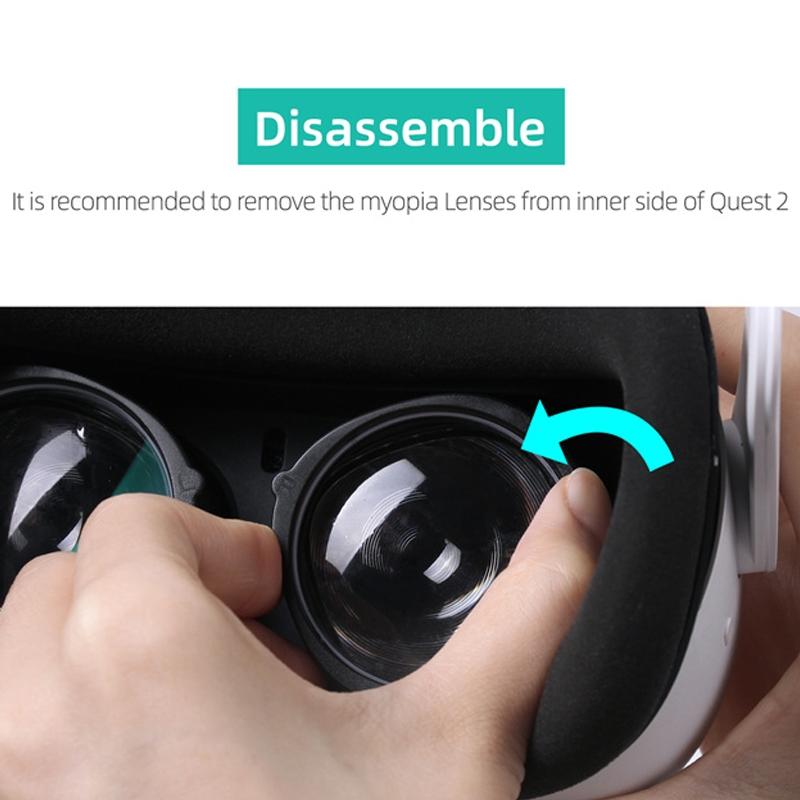 Oculus Quest 2 Myopia Lens Frame - Improved Fit - 300 Degrees