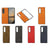 For Samsung Galaxy Z Fold4 5G Dual Tone Calf Texture Shockproof Case - Brown