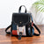 Stylish Ladies Leather Backpack - Soft Pu Material - Coffee