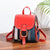Stylish Ladies Leather Backpack - Soft Pu Material - Coffee