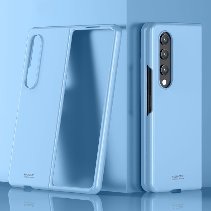 For Samsung Galaxy Z Fold4 5G Shockproof Skin - Breathable &amp; Protective - Blue