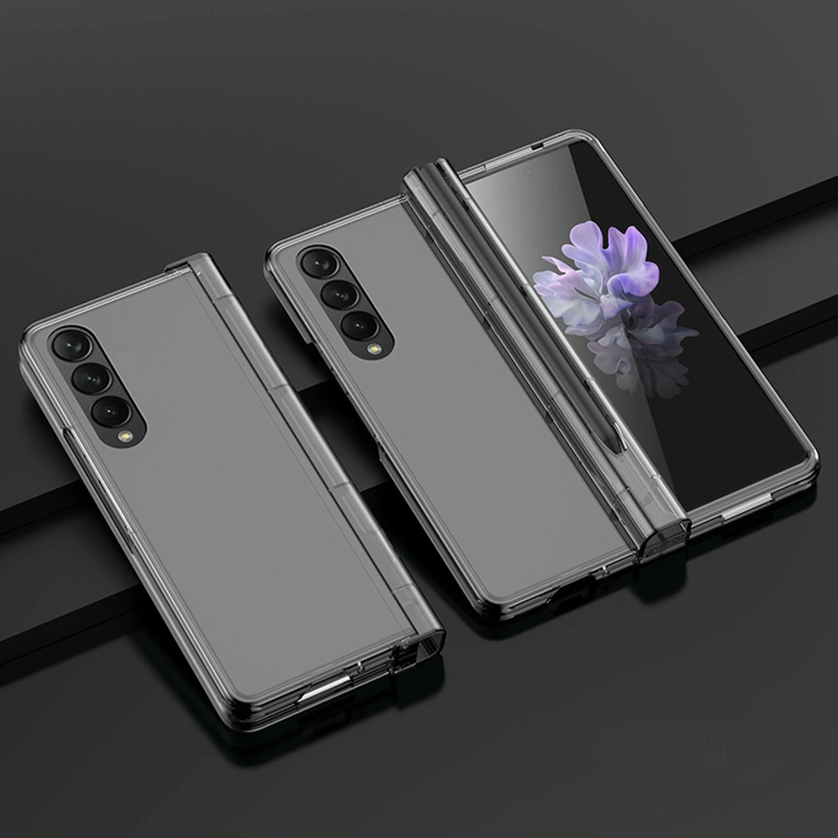 For Samsung Galaxy Z Fold4 5G Integrated Shockproof Case - Transparent