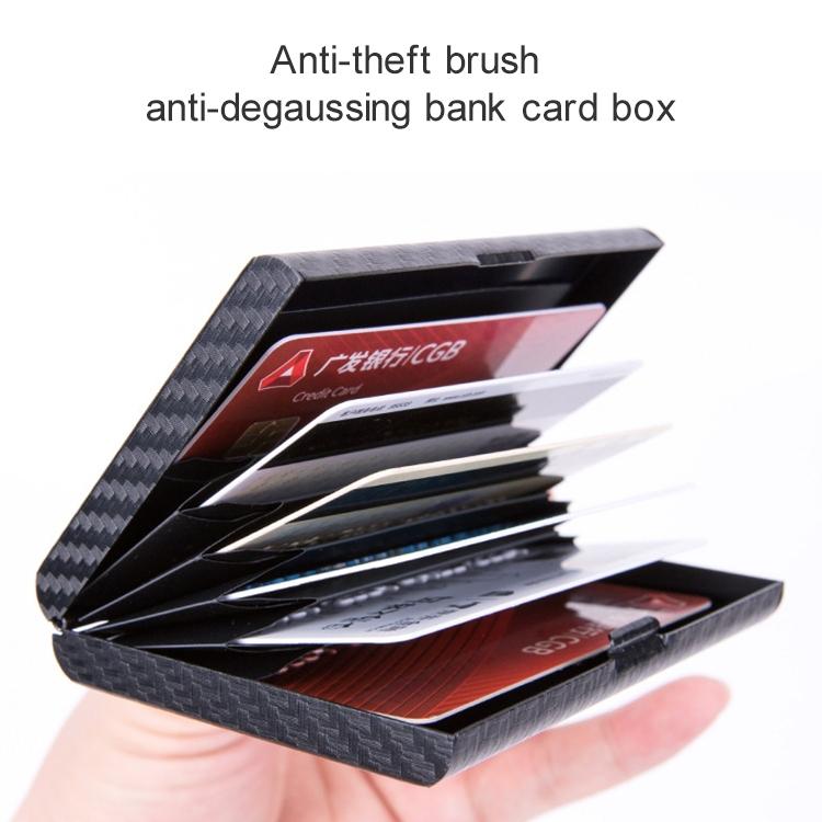Aluminum Credit Card Holder - Secure & Compact - Carbon Silver