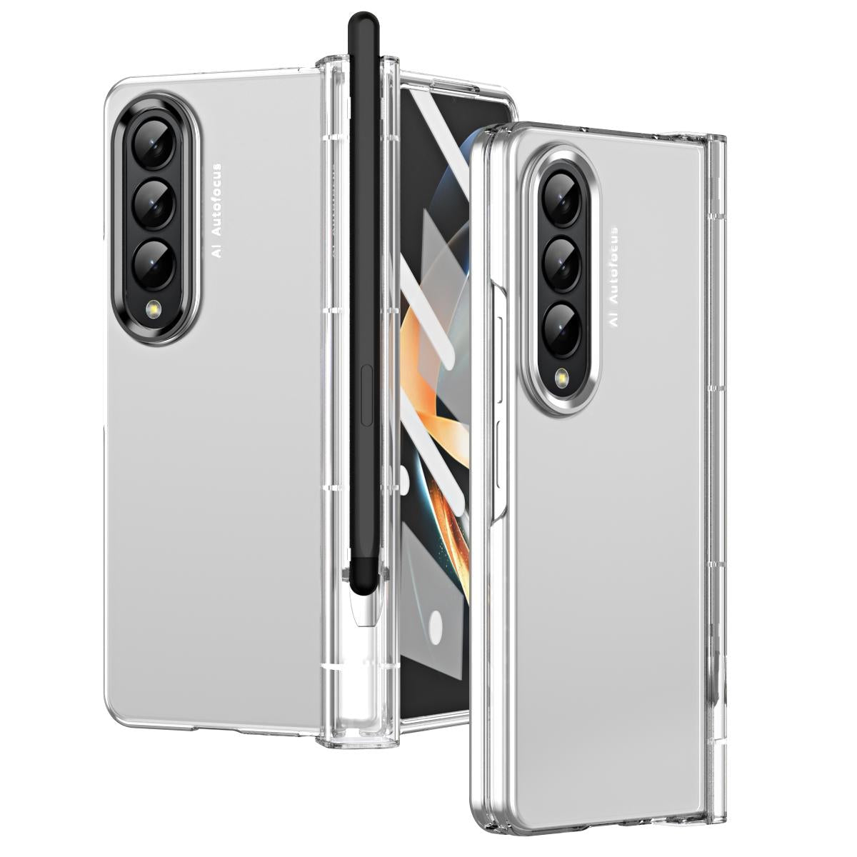 For Samsung Galaxy Z Fold4 5G Samsung Fold 4 Hinge Flip Case - Two Tone Contact Lens - Aoyama Dai