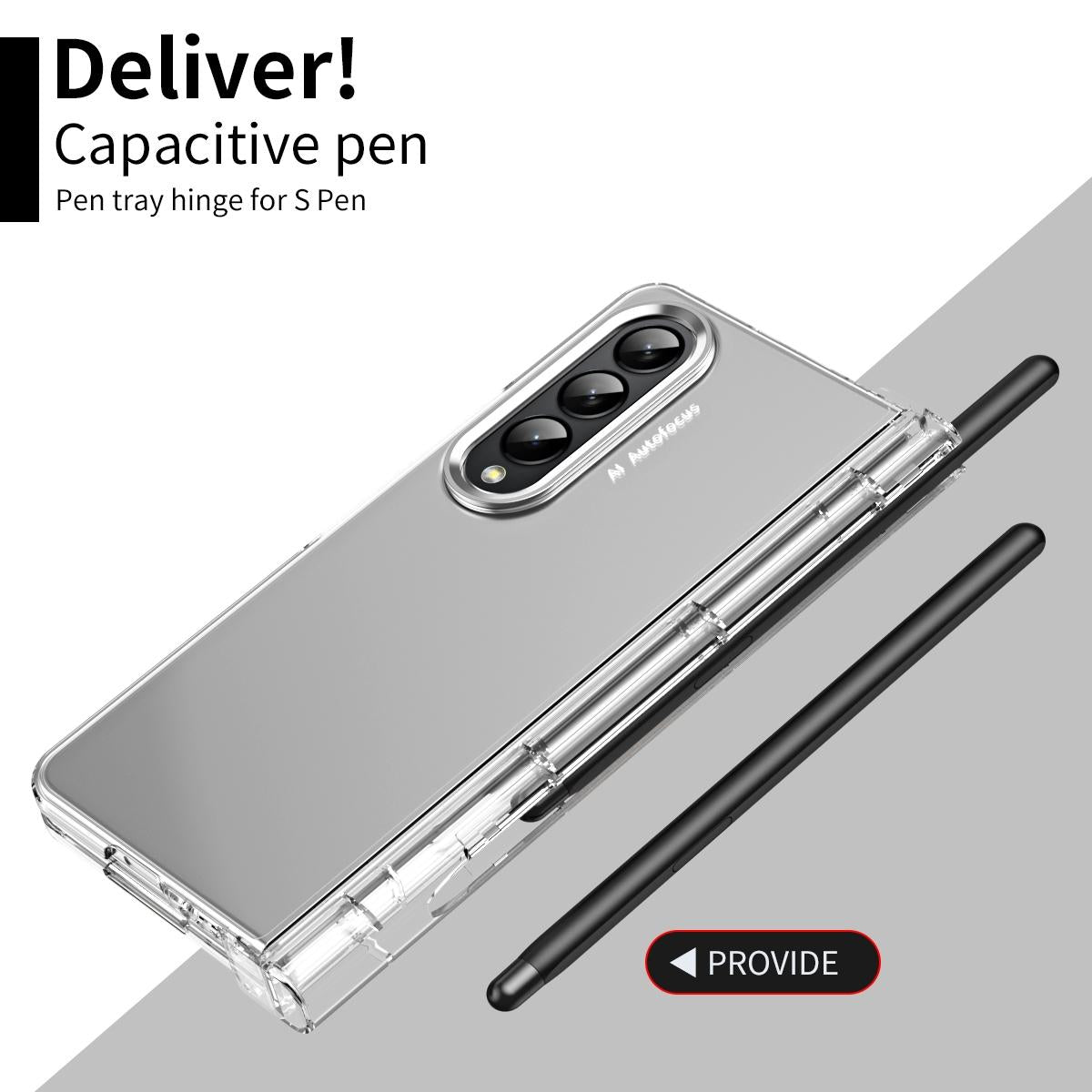For Samsung Galaxy Z Fold4 5G Samsung Fold 4 Hinge Flip Case - Two Tone Contact Lens - Aoyama Dai