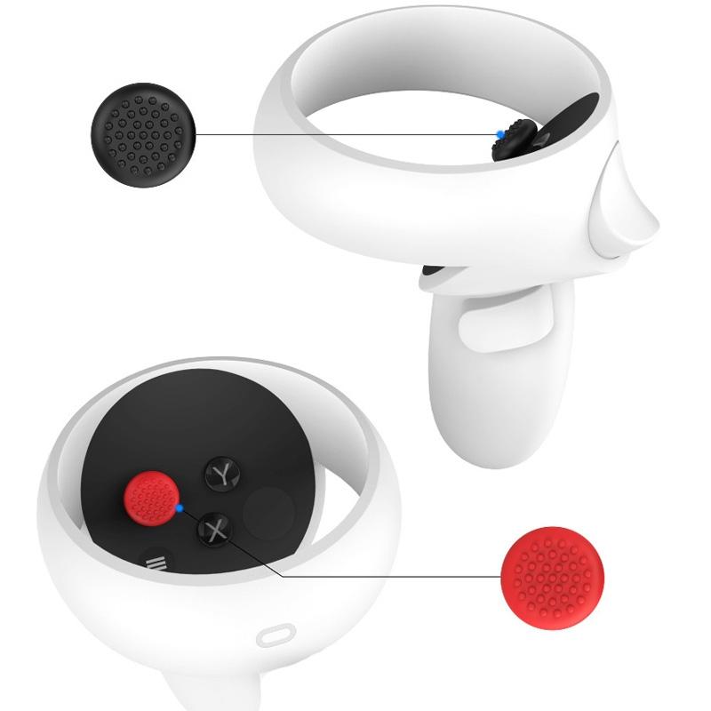 20-piece Silicone Vr Handle Covers for Meta Quest 2 - Enhance your Gaming Experience - Black