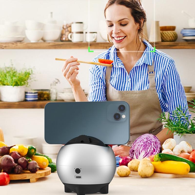 Smart Follow Shot Gimbal for Live Streaming - Rechargeable - Black