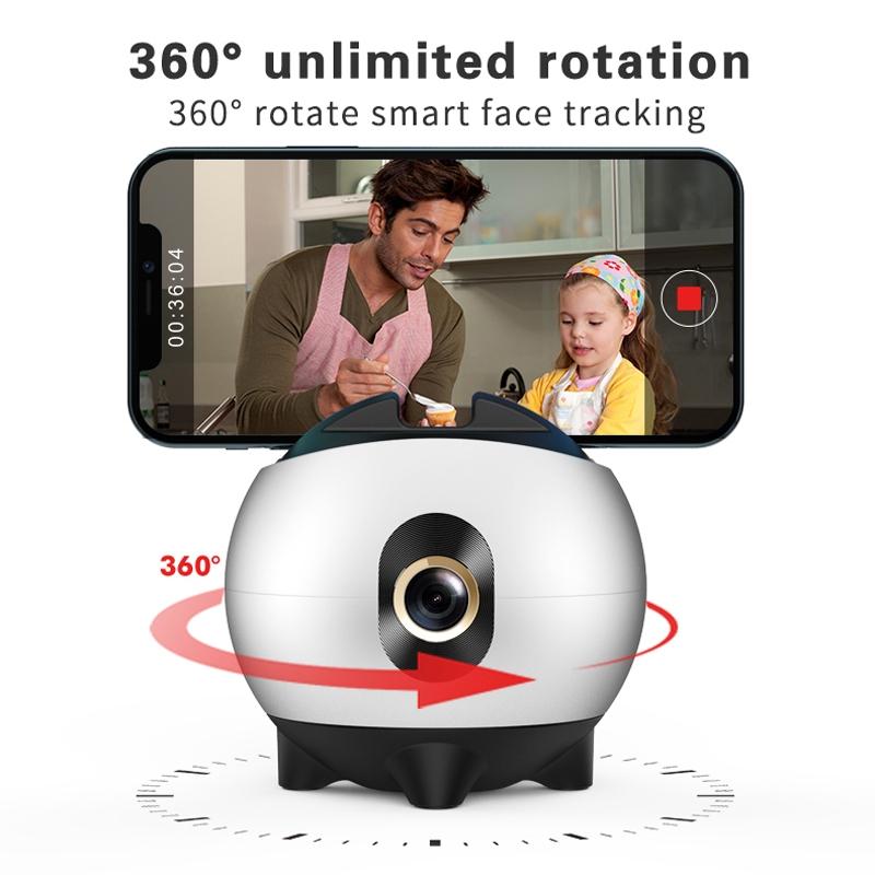 Smart Follow Shot Gimbal for Live Streaming - Rechargeable - Black